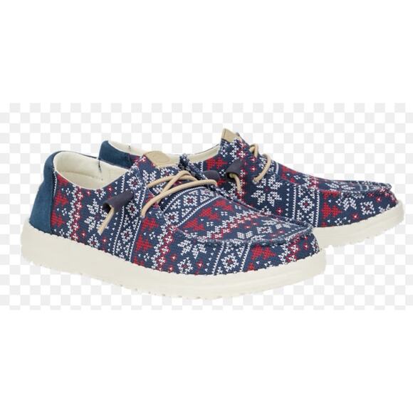 Hey Dude Wendy Ugly Winter Sweater Christmas Slip On Shoes Loafers Mens 9 main image 5